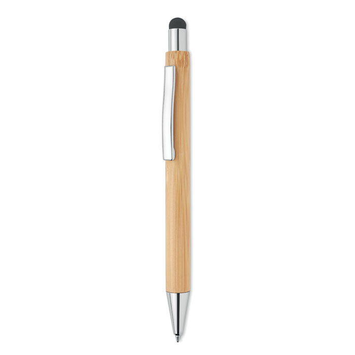 Bambusové kuličkové pero ECAD se stylusem - dřevěná