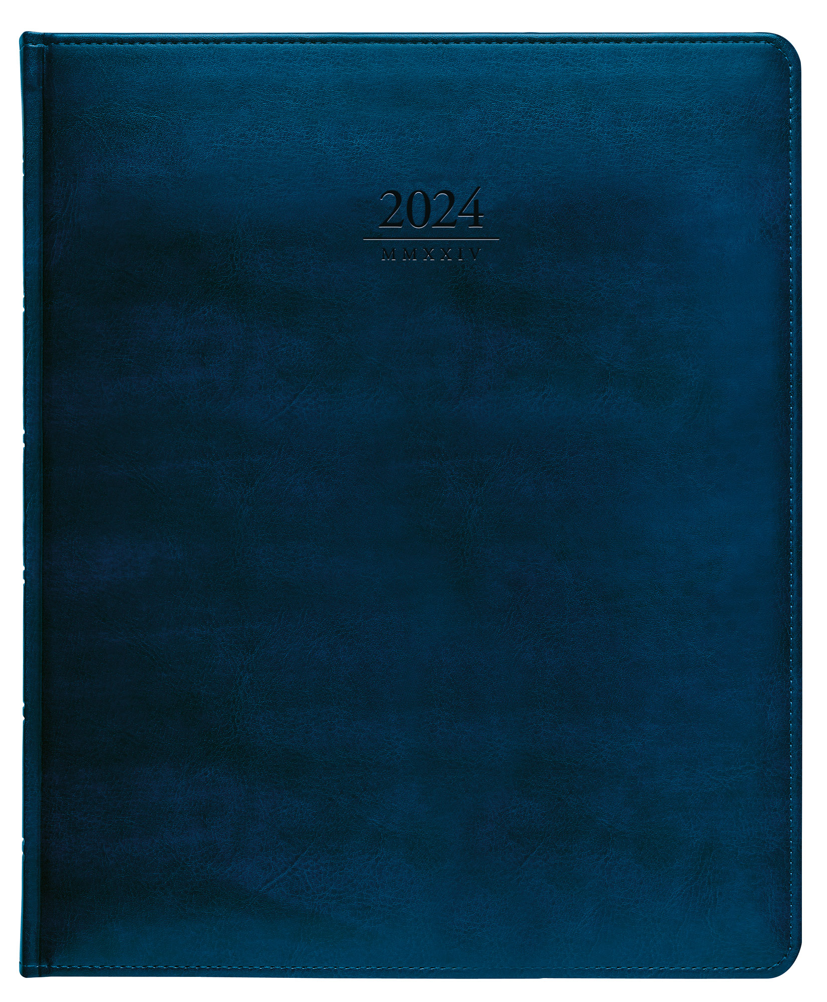Týdenní diář Atlas 2024, 21x26 cm - modrá