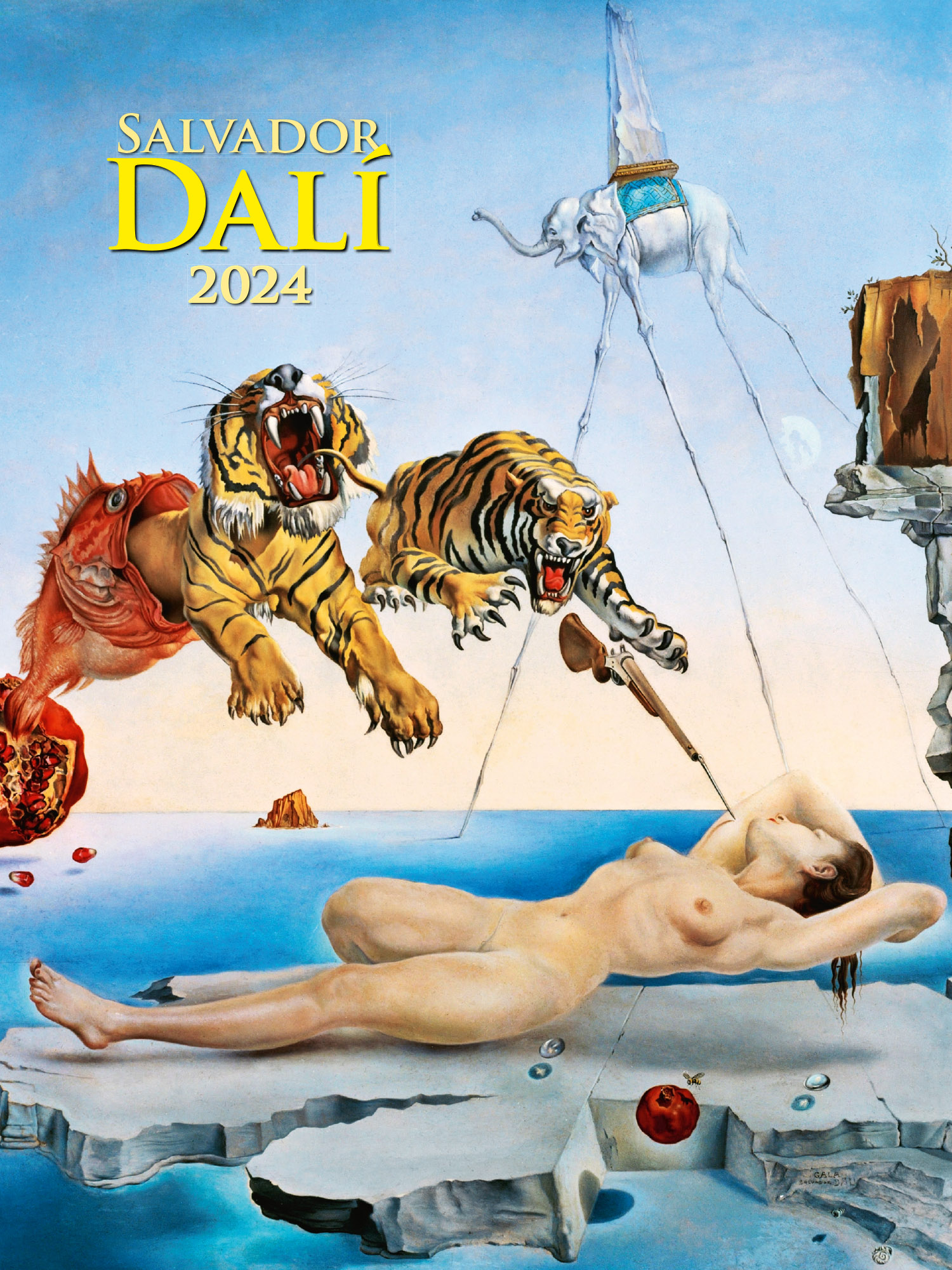 Nástěnný kalendář Salvador Dalí 2024