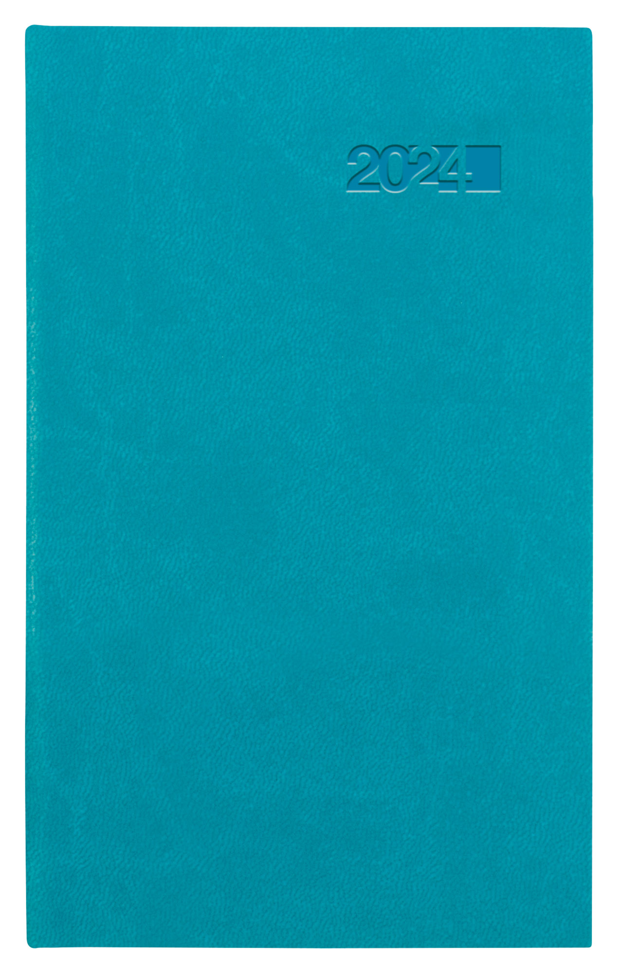 Kapesní týdenní diář Viva 2024, 9x15 cm - tyrkysová