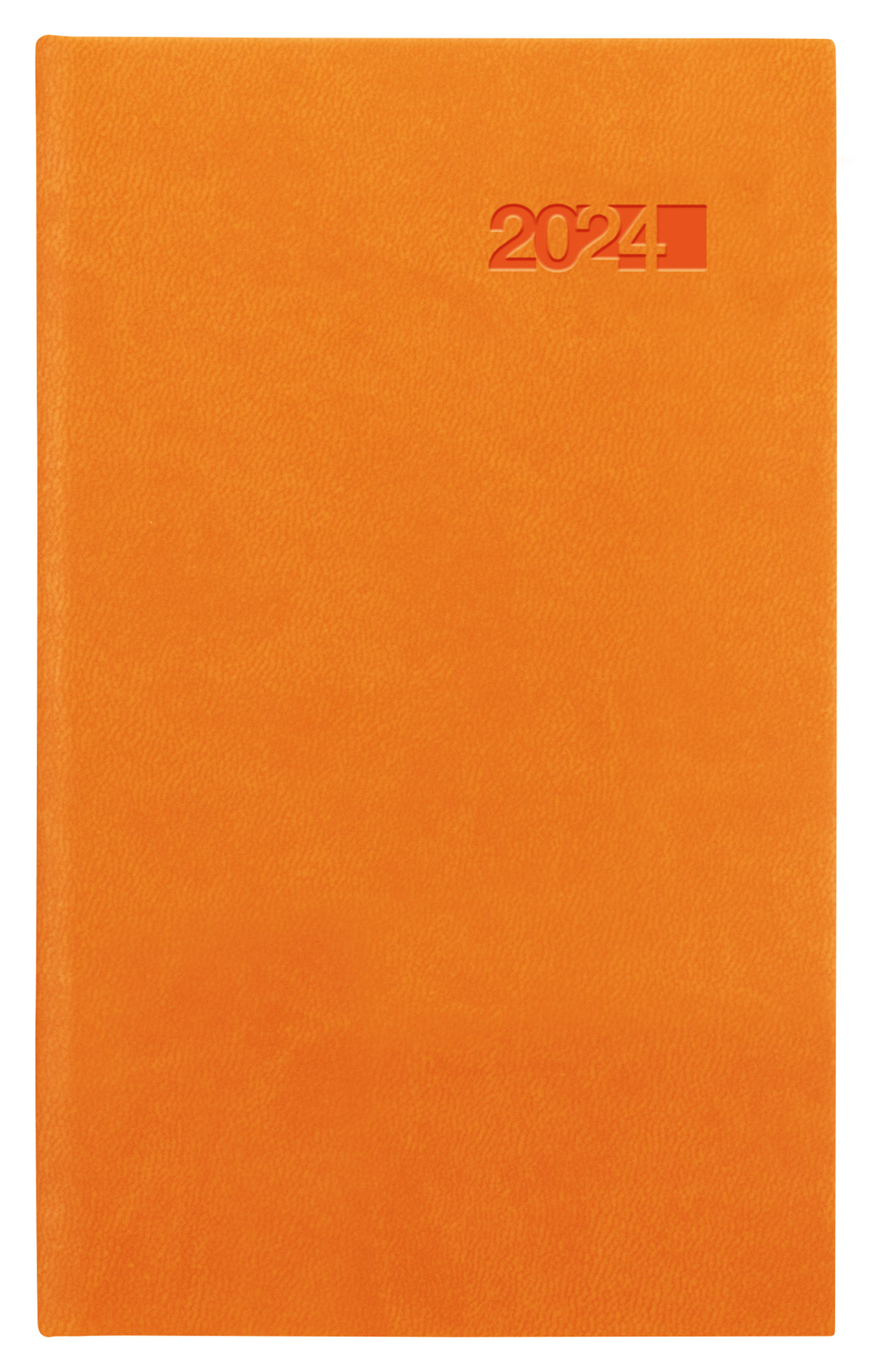 Kapesní týdenní diář Viva 2024, 9x15 cm - oranžová