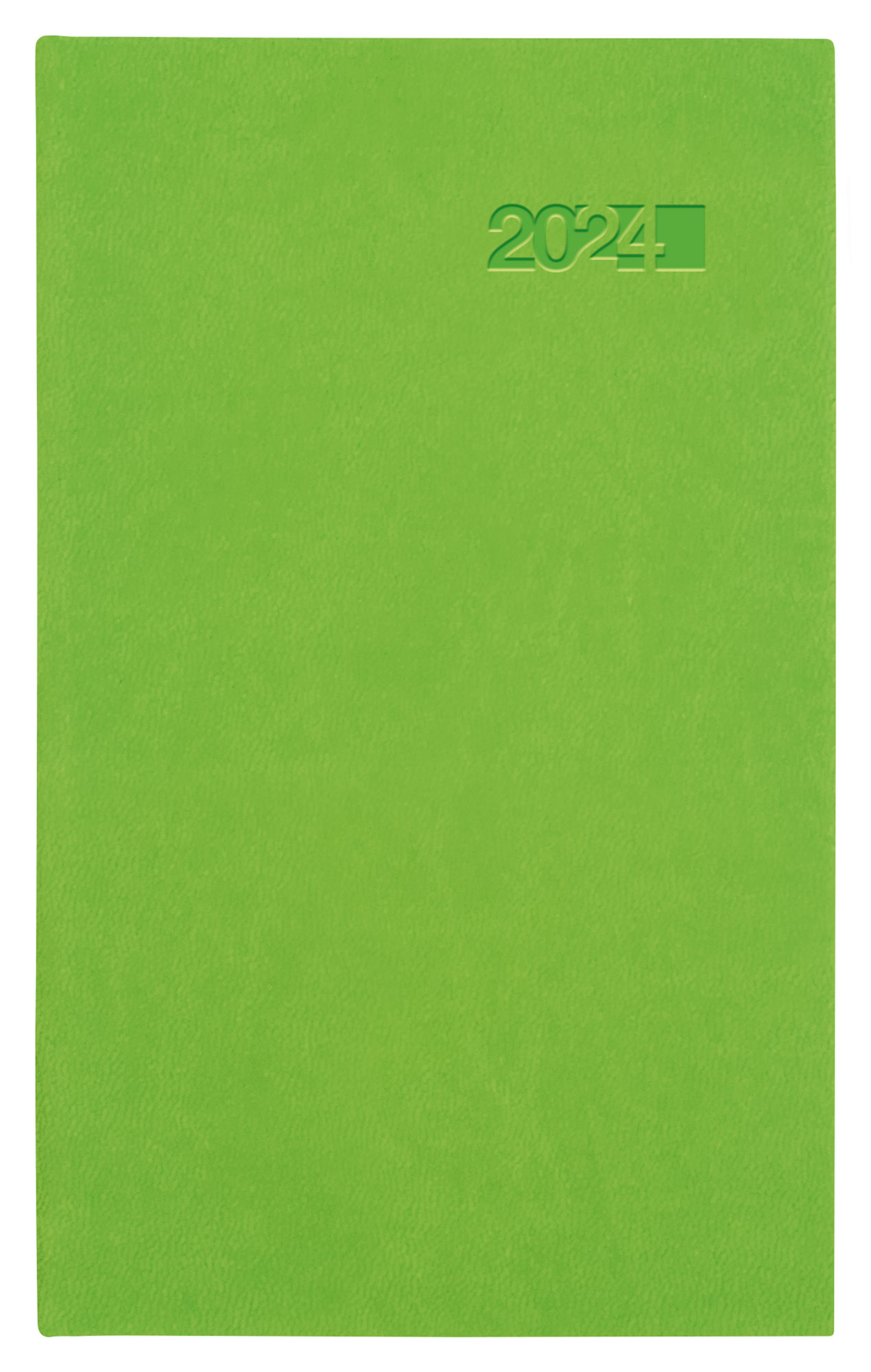 Kapesní týdenní diář Viva 2024, 9x15 cm - zelená