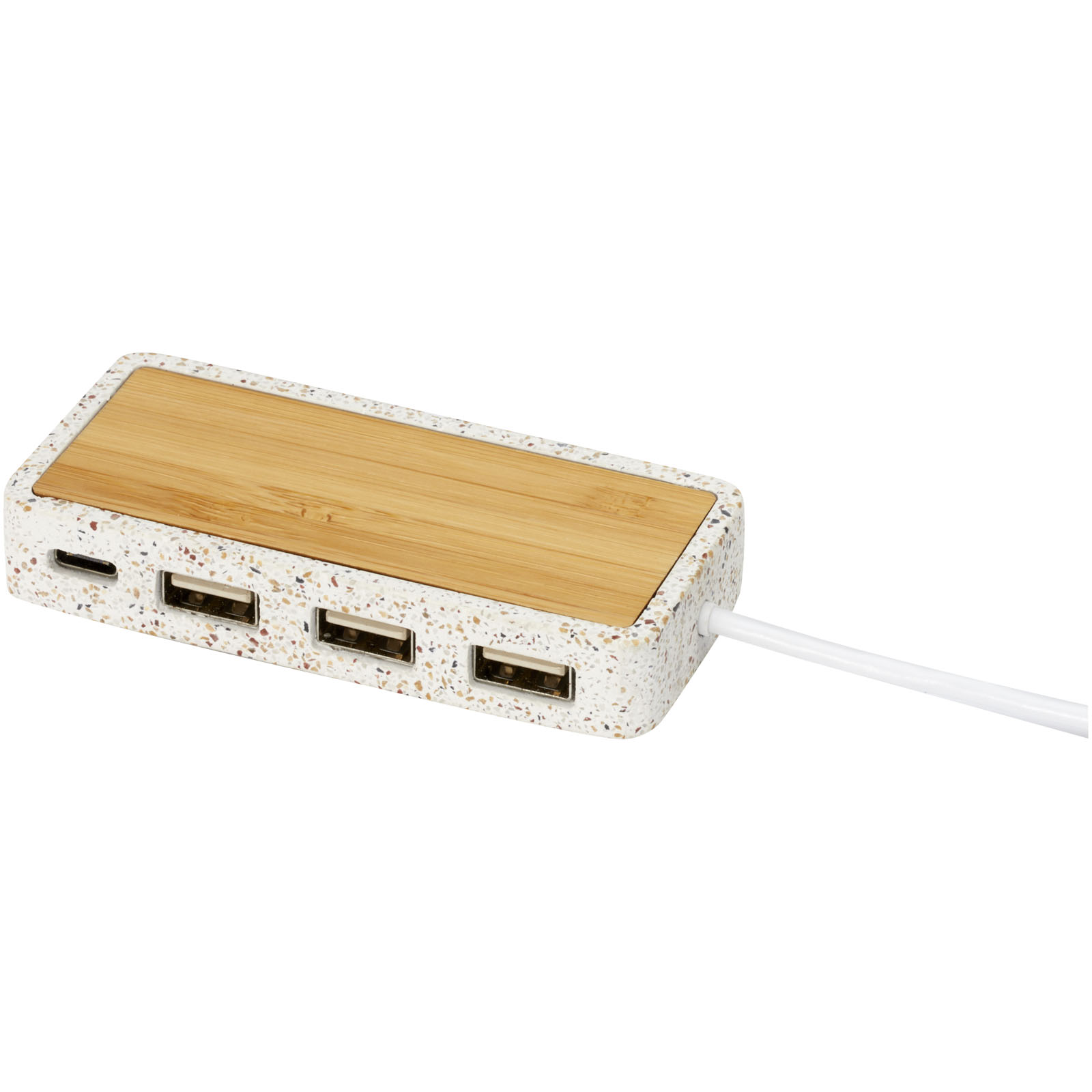 Bamboo USB 2.0 hub HALIFAX - natural