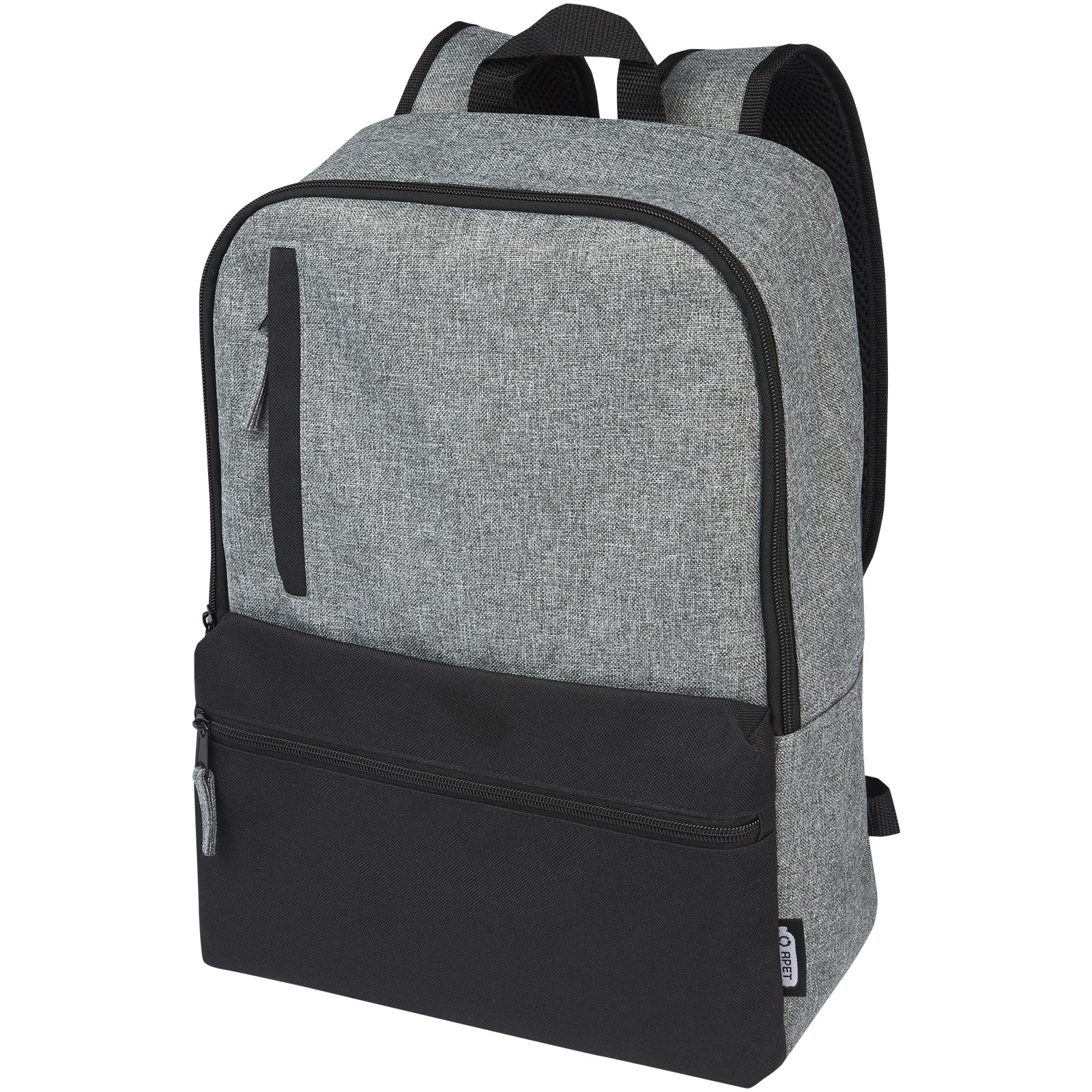 15" laptop backpack RECLAIM, 14 l - solid black / heather grey