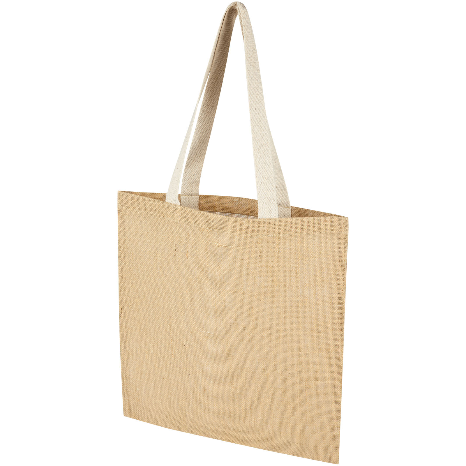 Jute shopping bag FARO - natural / white