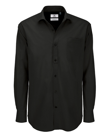 Pánská košile s dlouhým rukávem B&C Men´s Poplin Shirt Heritage Long Sleeve