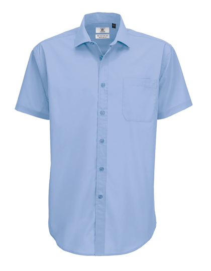 Pánská košile s krátkým rukávem B&C Men´s Poplin Shirt Smart Short Sleeve Pánská košile s krátkým rukávem B&C Men´s Poplin Shirt Smart Short Sleeve