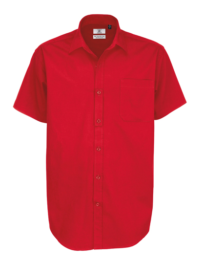 Men's Short Sleeve Shirt B&C Men´s Twill Shirt Sharp Short Sleeve