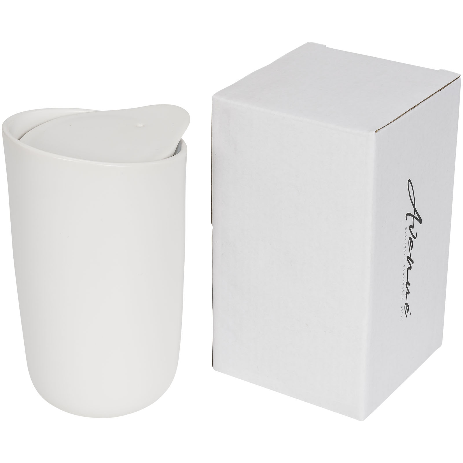 Ceramic double wall mug CHITTENDEN, 400 ml