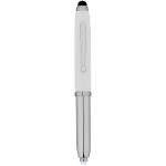 Kuličkové pero a stylus s LED blikačkou OPINE - white / silver