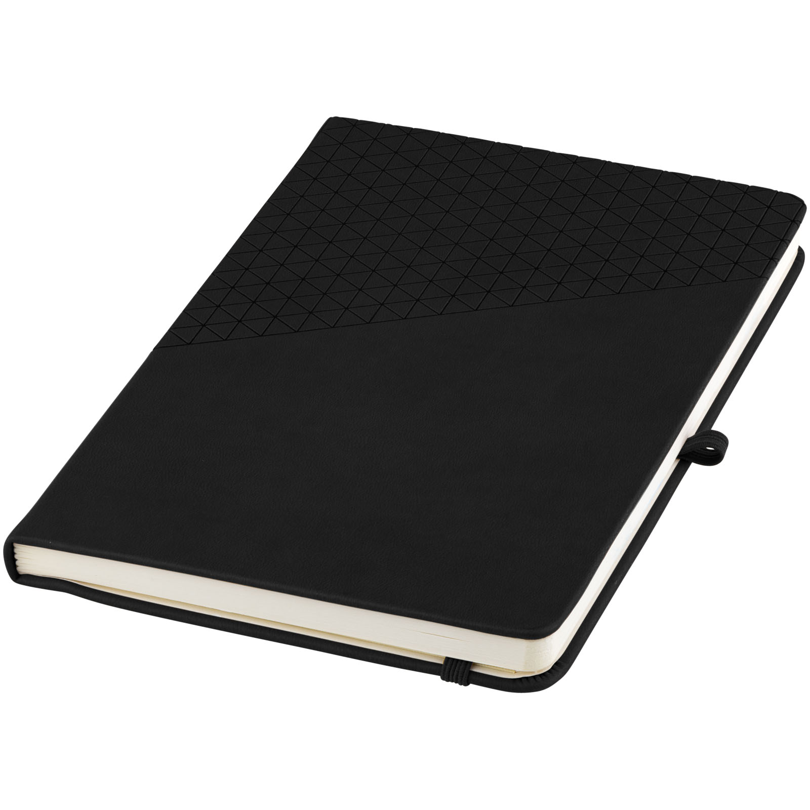 Notebook Balmain DISPORT with geometric pattern, A5 - solid black
