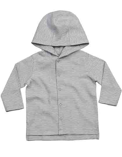 Dětské tričko s dlouhým rukávem Babybugz Baby Striped Hooded T
