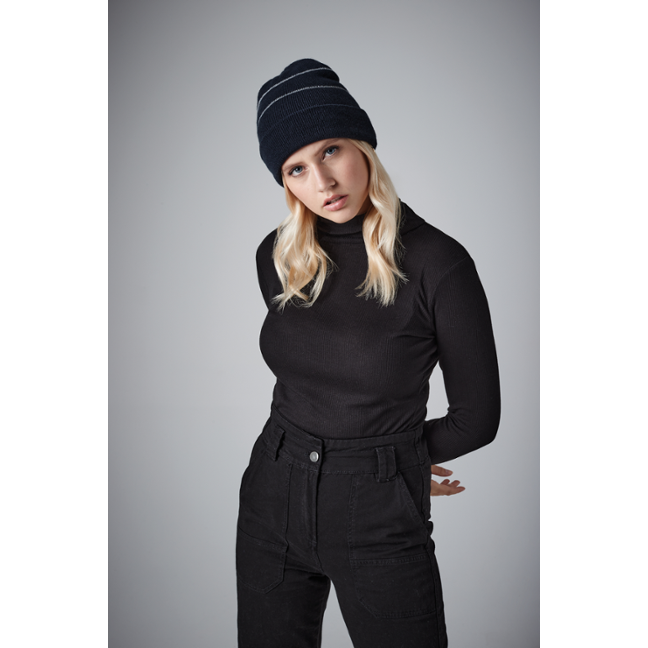 Čepice Beechfield Enhanced-Viz Beanie, Black, One Size Čepice Beechfield Enhanced-Viz Beanie, Black, One Size