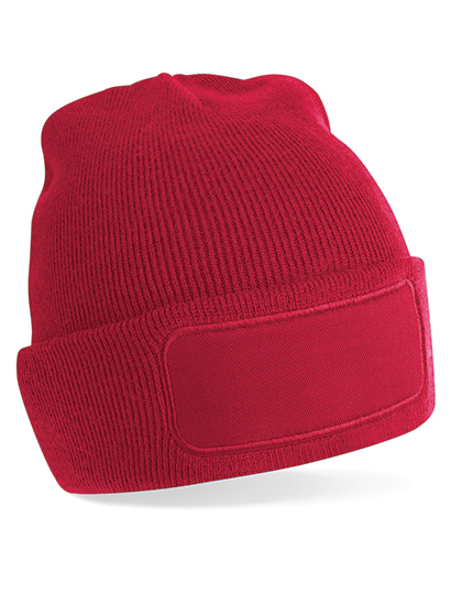 Čepice Beechfield Original Patch Beanie, Classic Red, One Size Čepice Beechfield Original Patch Beanie, Classic Red, One Size