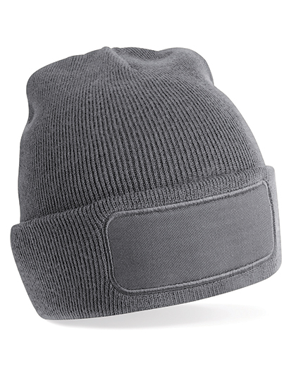 Čepice Beechfield Original Patch Beanie, Graphite Grey, One Size Čepice Beechfield Original Patch Beanie, Graphite Grey, One Size