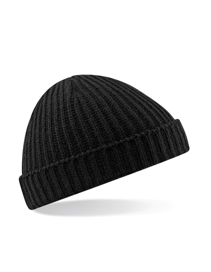 Čepice Beechfield Trawler Beanie, Black, One Size Čepice Beechfield Trawler Beanie, Black, One Size