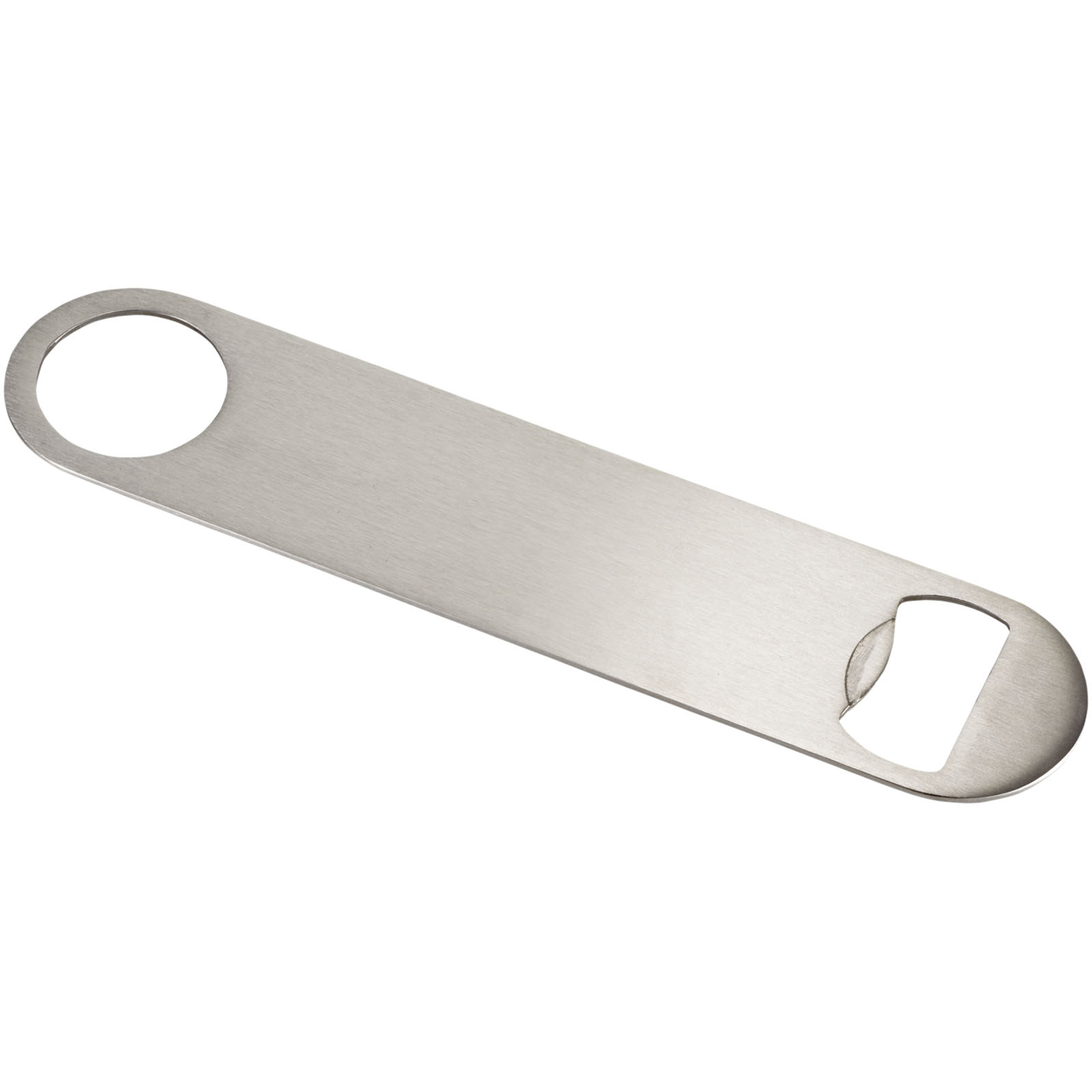 Stainless steel bottle opener SNOUT with loop - silver