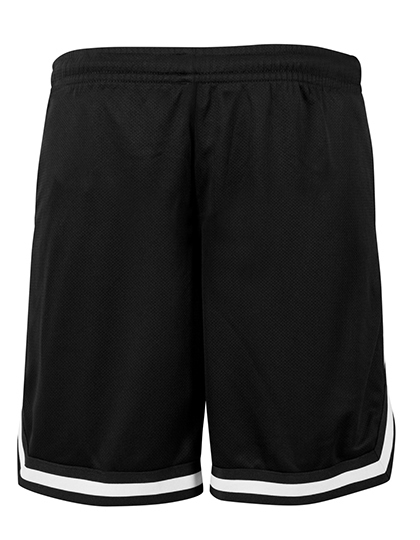 Kalhoty Build Your Brand Two-tone Mesh Shorts Black, Black, White