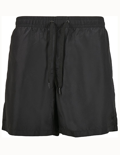 Kalhoty Build Your Brand Recycled Swim Shorts Black