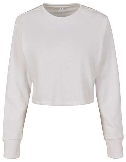 Classic Women's Sweatshirt Build Your Brand Ladies´ Terry Cropped Crew