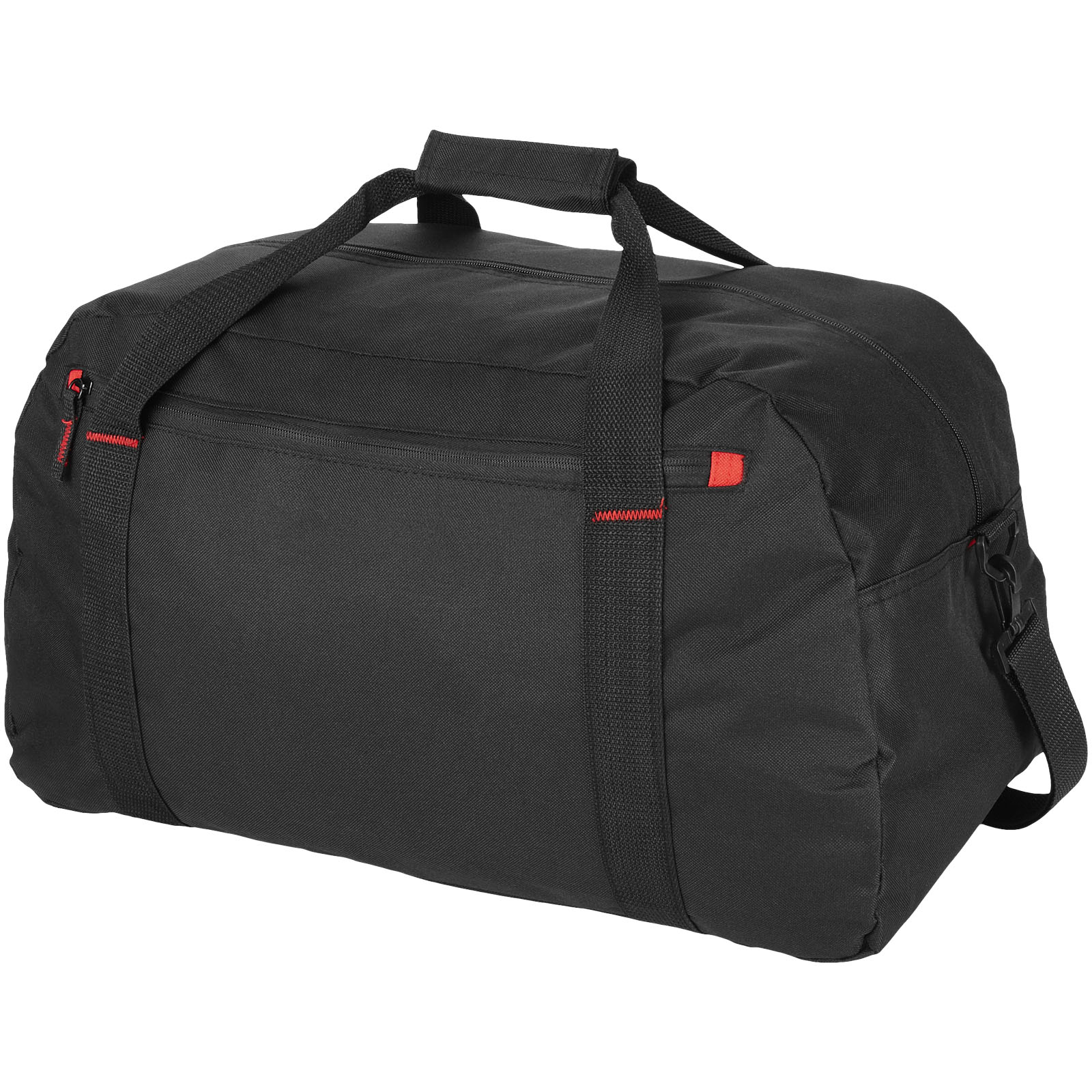 Prostorná cestovní taška FERAL - solid black / red