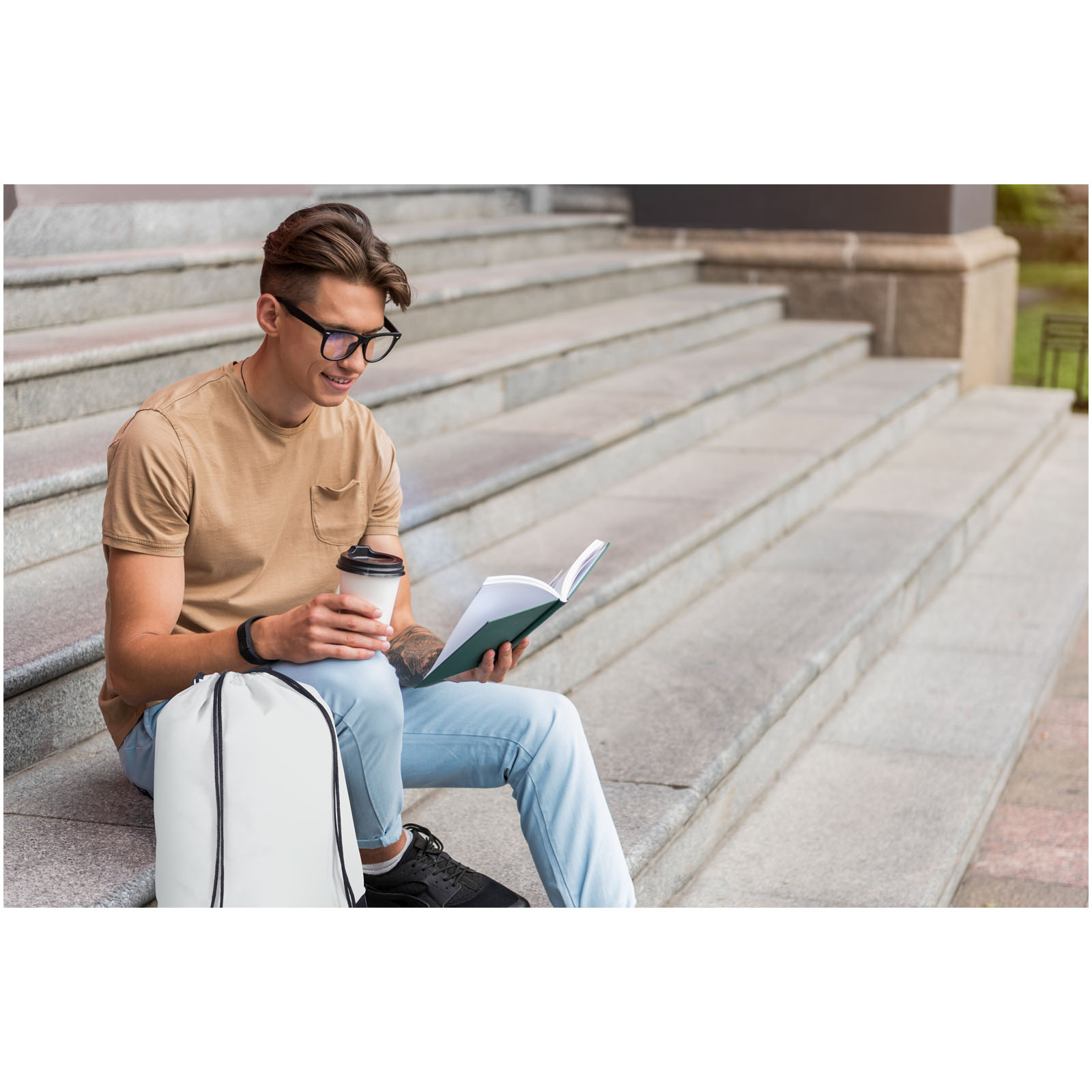 Netkaný vysoce kvalitní batůžek POLIO - red Netkaný vysoce kvalitní batůžek POLIO - red