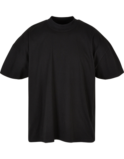 Pánské tričko s krátkým rukávem Build Your Brand Men´s Oversized Mock Neck Tee