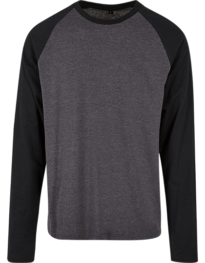 Pánské tričko s dlouhým rukávem Build Your Brand Basic Men´s Contrast Raglan Longsleeve T-Shirt
