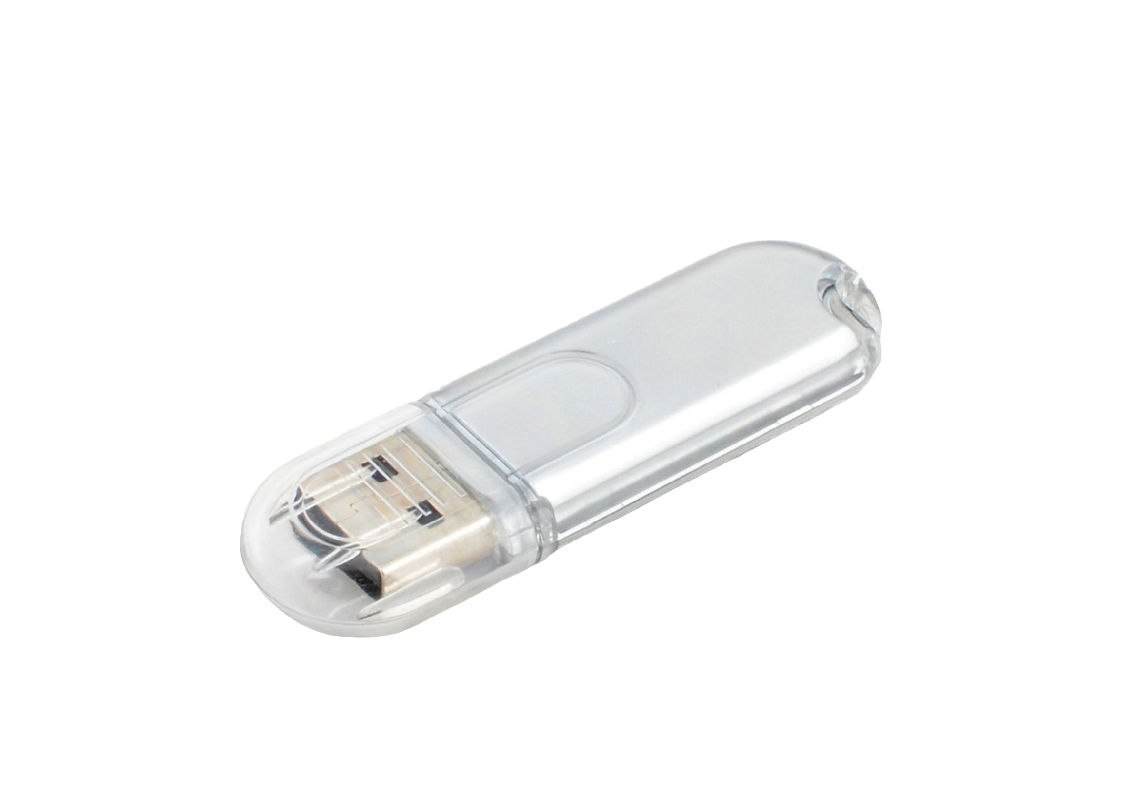 Klasický USB flash disk DEPORT stříbrná