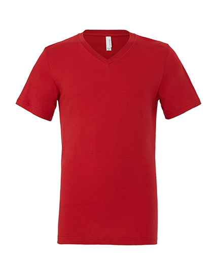 Unisexové tričko Canvas Jersey Short Sleeve V-Neck