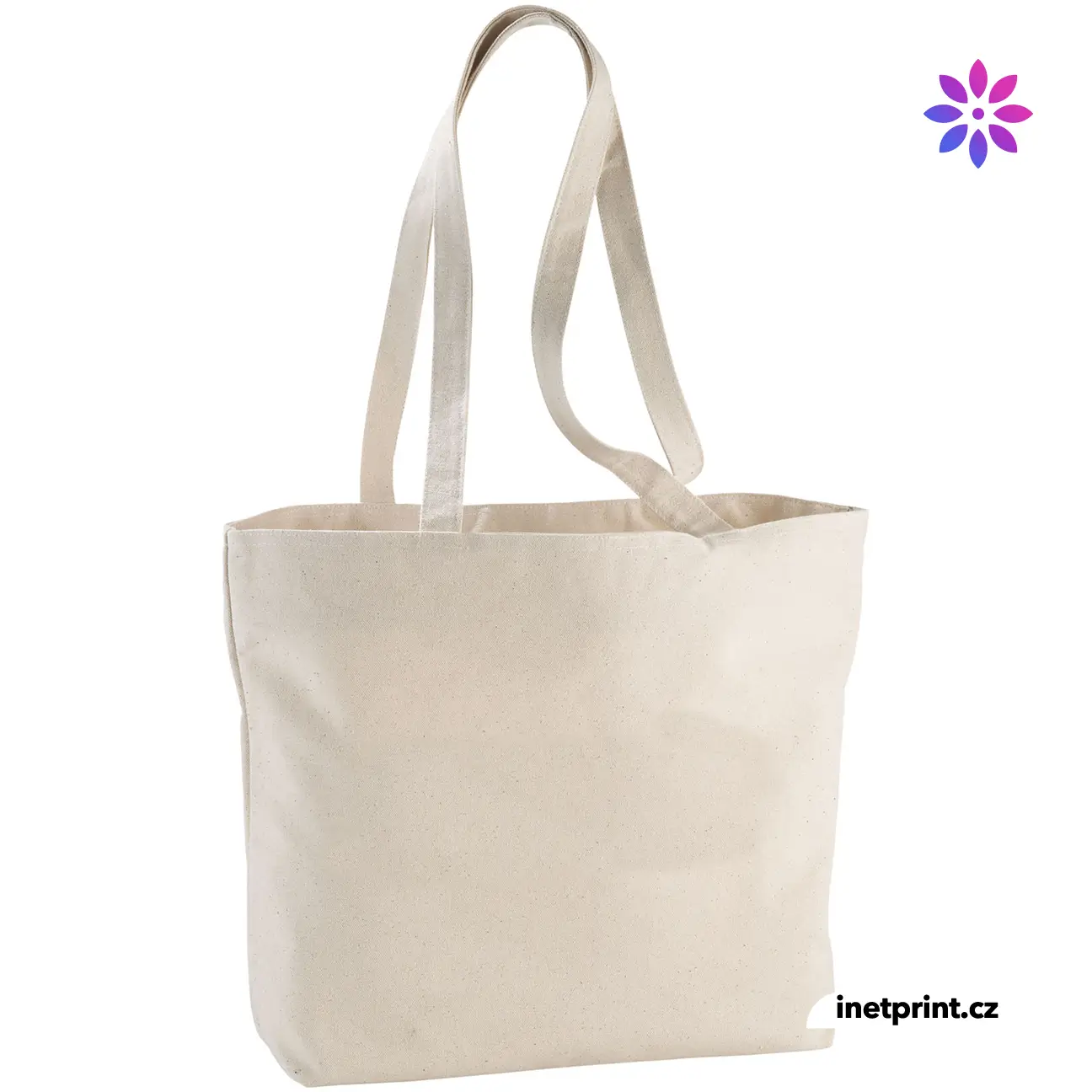 Bavlněná nákupní taška BOND na zip - natural