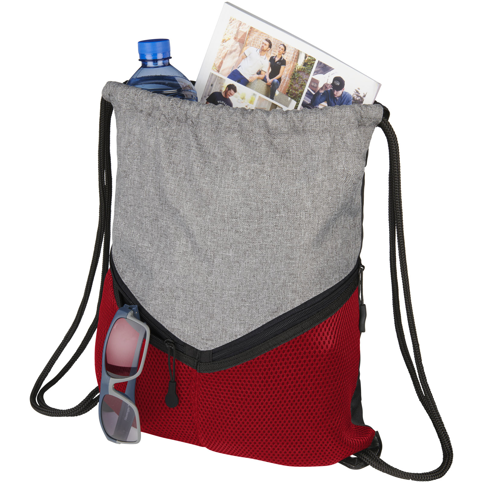 Sports drawstring backpack SALPA with mesh pockets