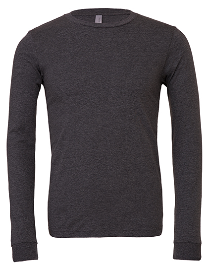 Men's Canvas Jersey Long Sleeve T-Shirt, Dark Grey Heather