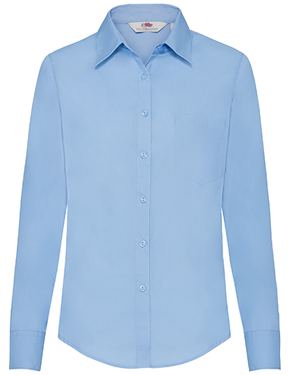 Dámská košile Fruit of the Loom Long Sleeve Poplin Dámská košile Fruit of the Loom Long Sleeve Poplin