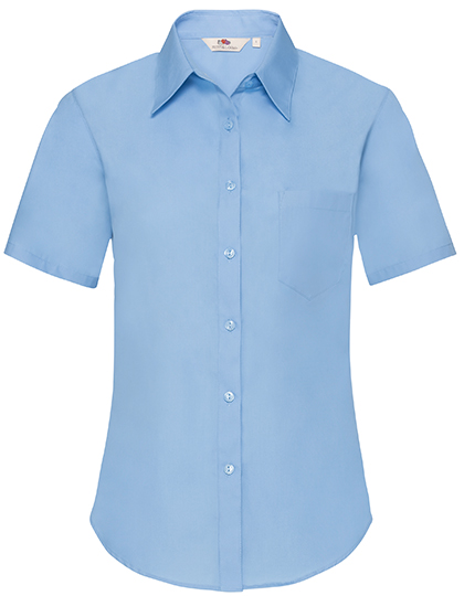 Dámská košile Fruit of the Loom Short Sleeve Poplin Dámská košile Fruit of the Loom Short Sleeve Poplin