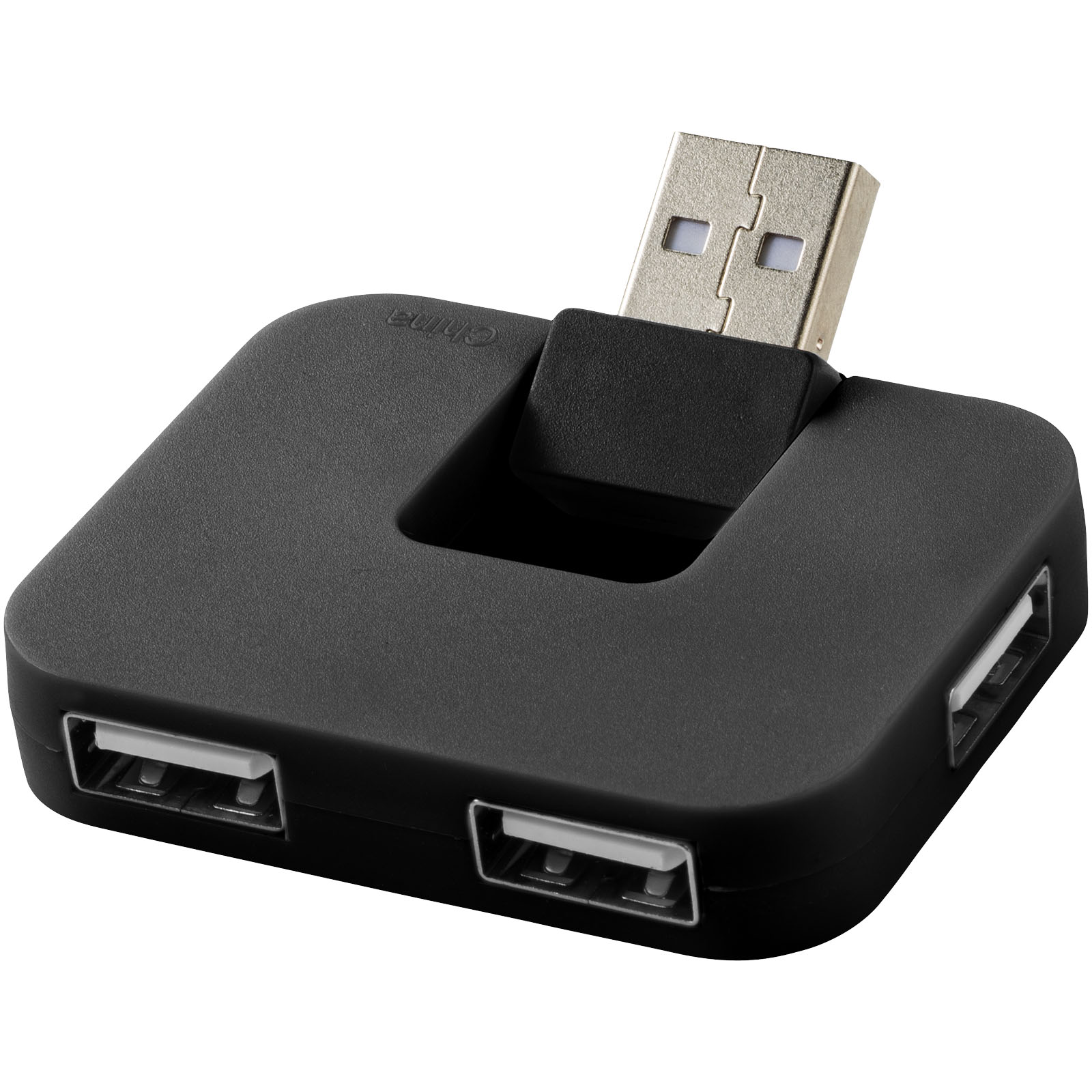 Plastový USB hub PLICA se skládacím vstupním portem