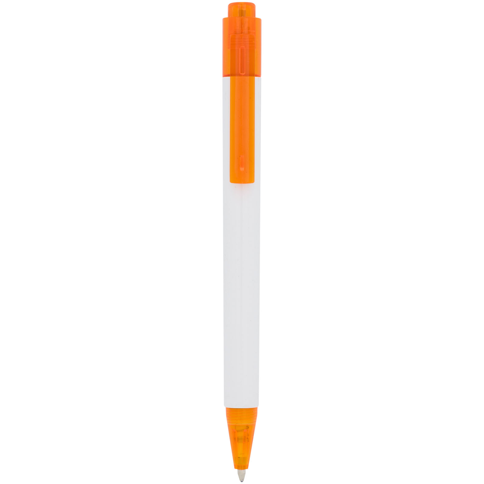 Plastic ballpoint pen JUDY with transparent clip