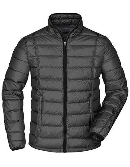 Men's James & Nicholson Quilted Down Jacket