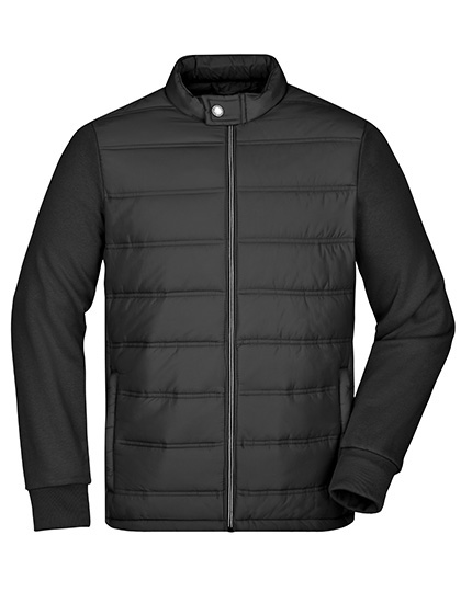 Men's James & Nicholson Hybrid Sweat Jacket