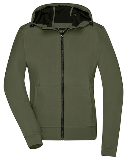 Dámská softshellová bunda James & Nicholson Hooded Softshell Jacket Dámská softshellová bunda James & Nicholson Hooded Softshell Jacket