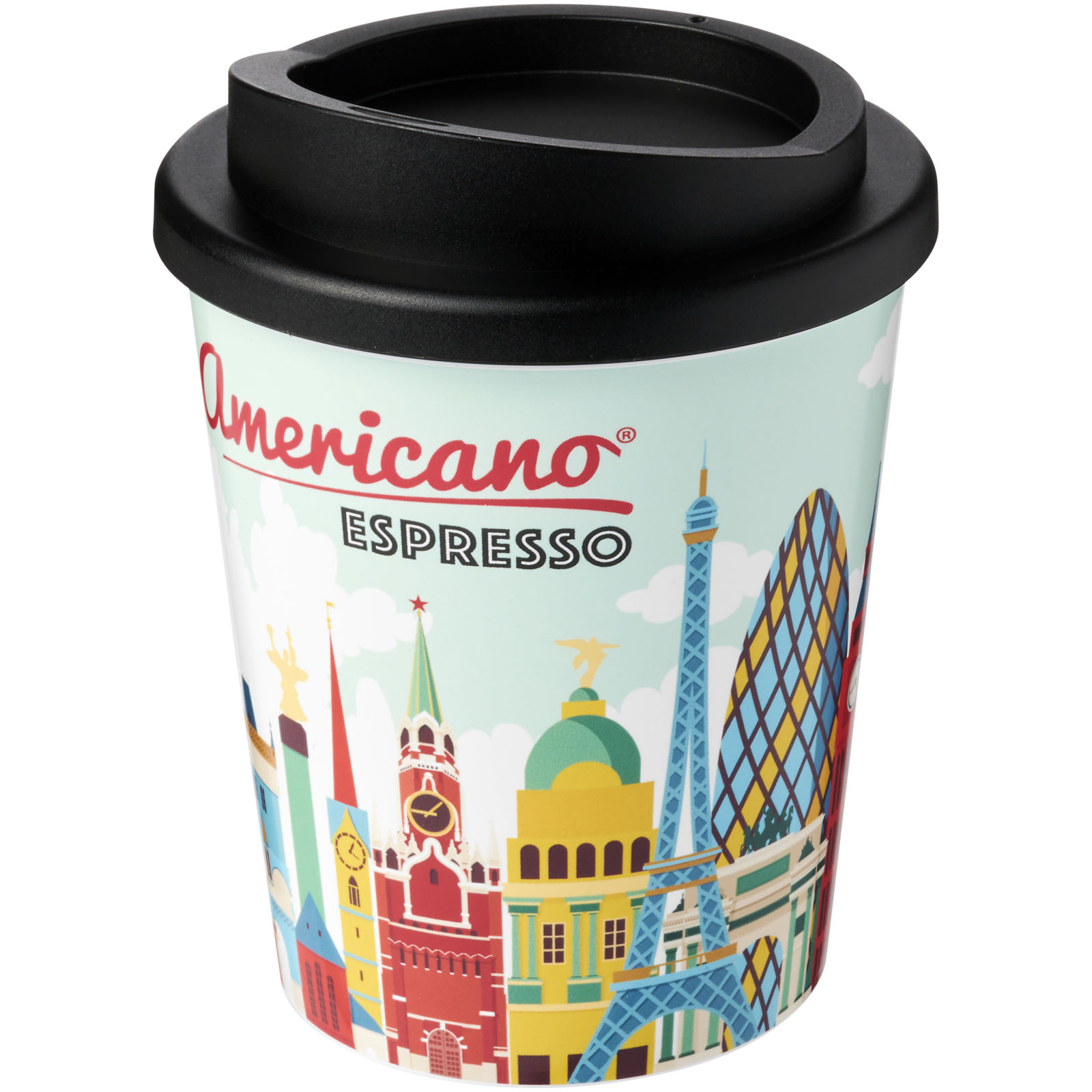 Plastic thermo mug Brite Americano Espresso, 250 ml