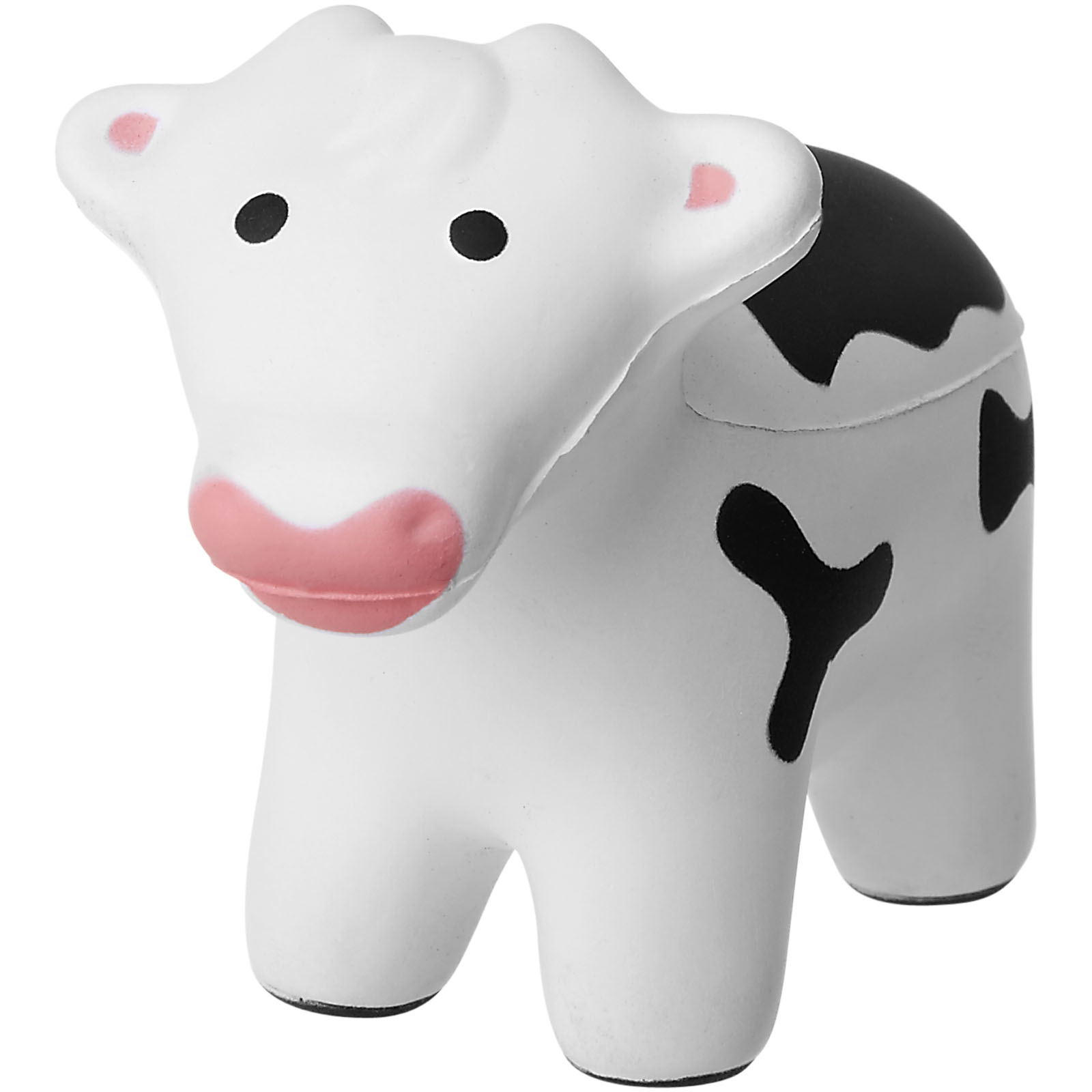 Anti-stress tool COW in the shape of a cow - white / solid black