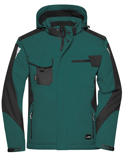 Pánská pracovní bunda James & Nicholson Craftsmen Softshell Jacket - STRONG Pánská pracovní bunda James & Nicholson Craftsmen Softshell Jacket - STRONG