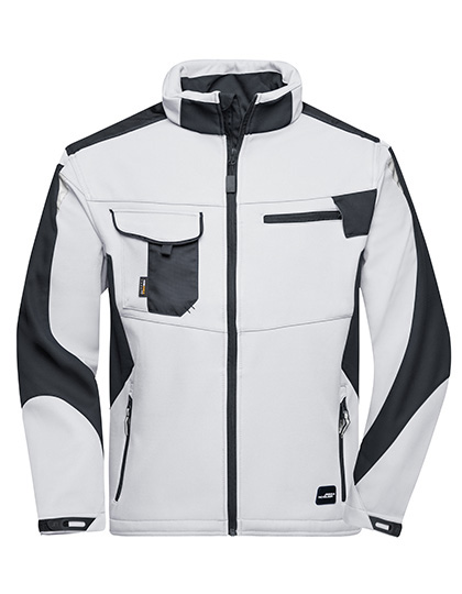 Pánská pracovní bunda James & Nicholson Workwear Softshell Jacket - STRONG