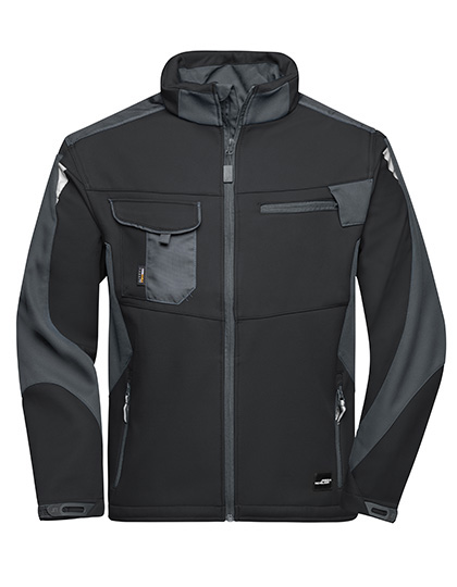 Pánská pracovní bunda James & Nicholson Workwear Softshell Jacket - STRONG Pánská pracovní bunda James & Nicholson Workwear Softshell Jacket - STRONG