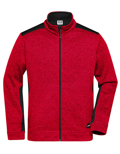 Pánská pracovní bunda James & Nicholson Knitted Workwear Fleece Jacket - STRONG Pánská pracovní bunda James & Nicholson Knitted Workwear Fleece Jacket - STRONG