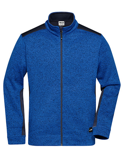 Pánská pracovní bunda James & Nicholson Knitted Workwear Fleece Jacket - STRONG Pánská pracovní bunda James & Nicholson Knitted Workwear Fleece Jacket - STRONG