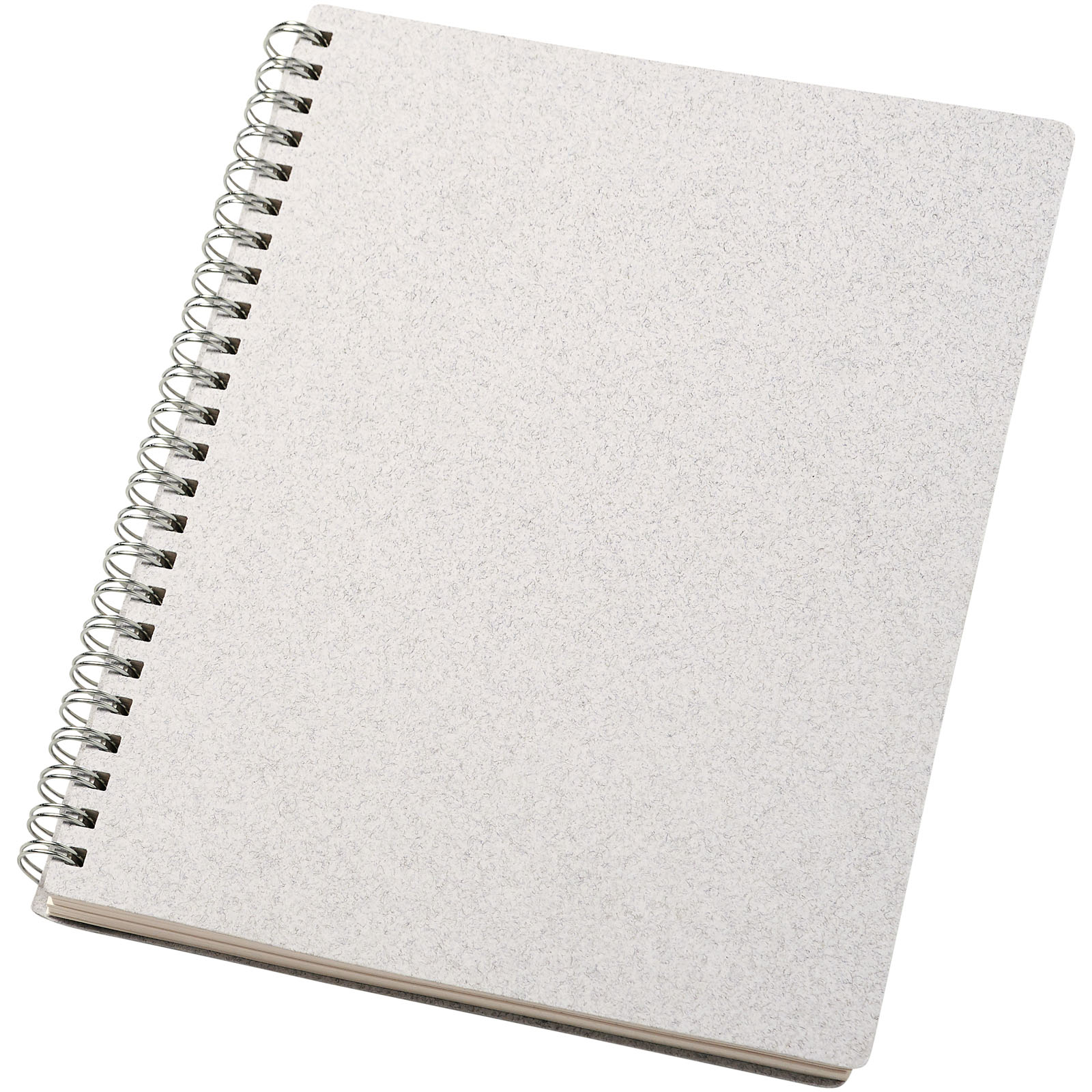 Tečkovaný zápisník CLIME z recyklovaných materiálů, formát A5 - white
