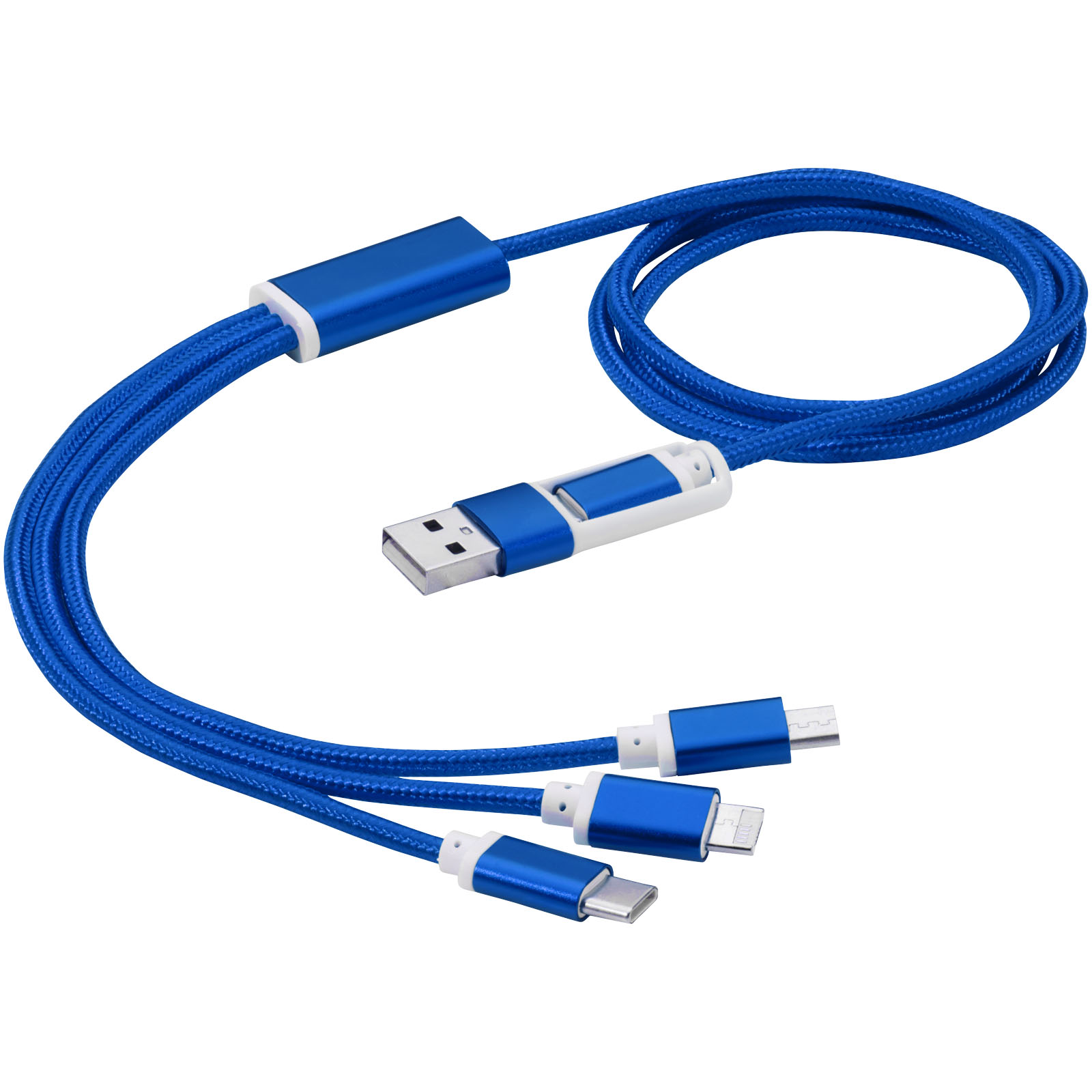 Nabíjecí USB kabel 3v1 PARKERS s dvojitým vstupem