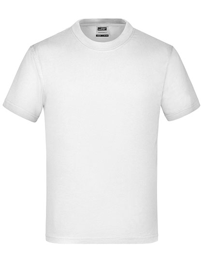 Dětské tričko James & Nicholson Basic-T, White Dětské tričko James & Nicholson Basic-T, White
